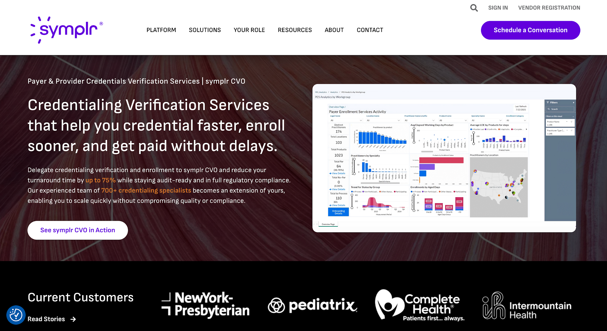 symplr CVO credentialing verification services