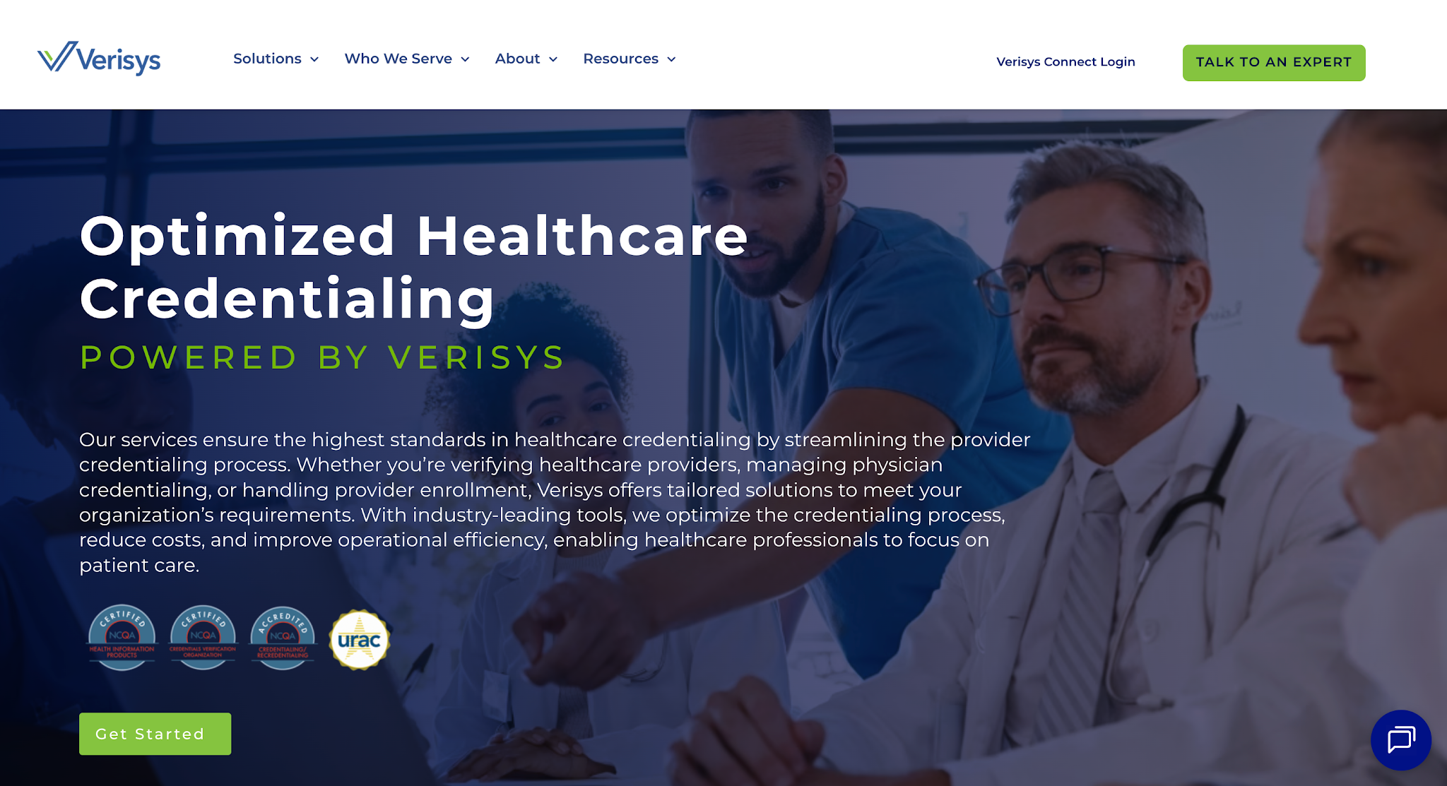 Verisys credentialing platform — Source: Verisys.com